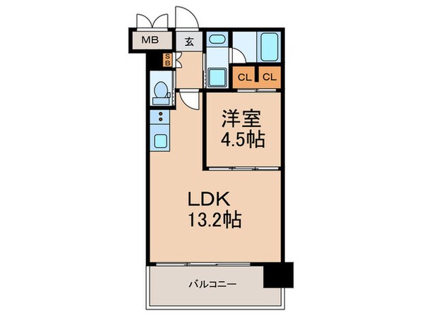 プレジオ森之宮の物件間取画像